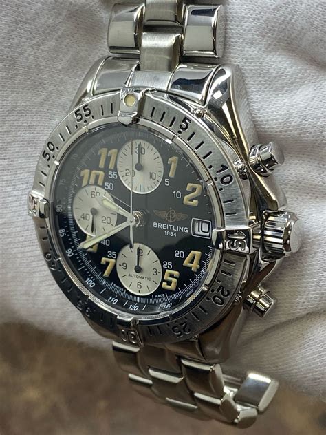 Breitling Colt Chronograph 41mm A13035 Black Panda Dial